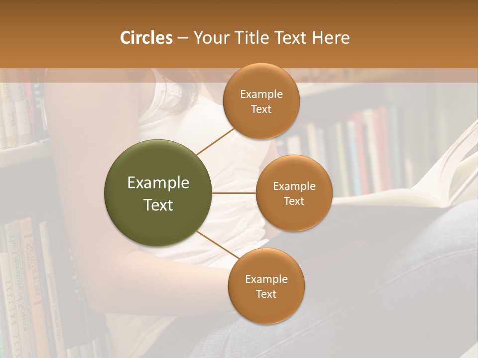 Beautiful Life Library PowerPoint Template