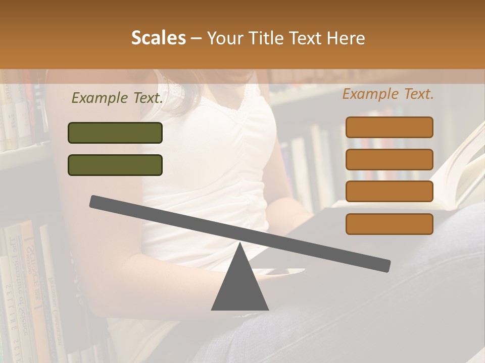 Beautiful Life Library PowerPoint Template