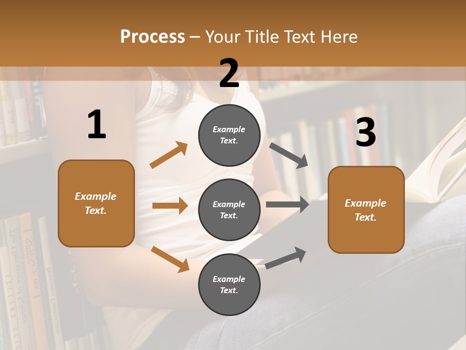 Beautiful Life Library PowerPoint Template