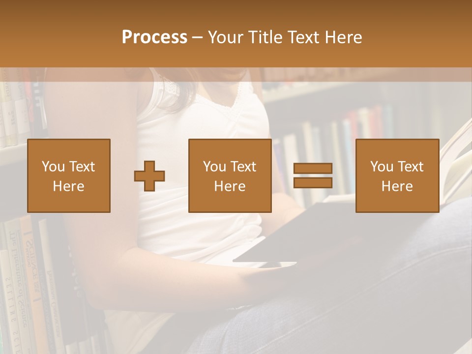 Beautiful Life Library PowerPoint Template