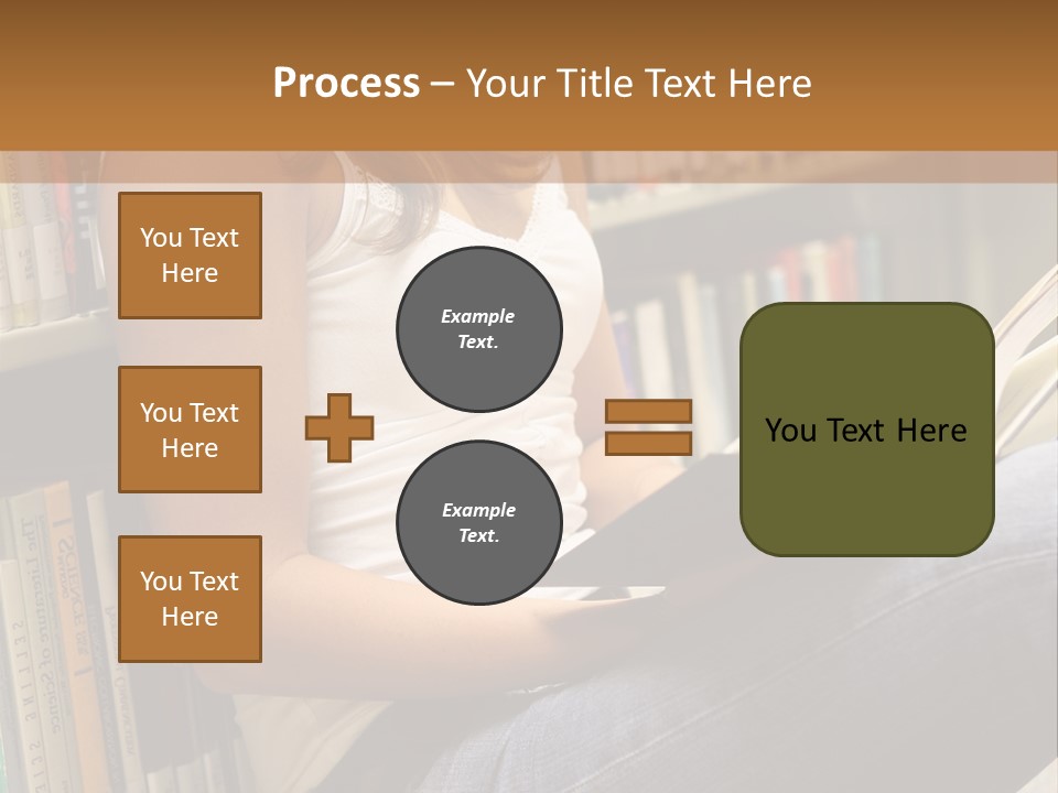 Beautiful Life Library PowerPoint Template