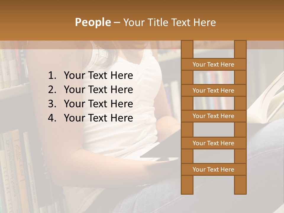 Beautiful Life Library PowerPoint Template