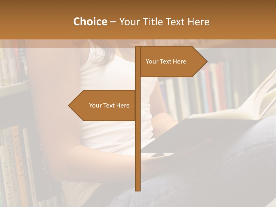 Beautiful Life Library PowerPoint Template