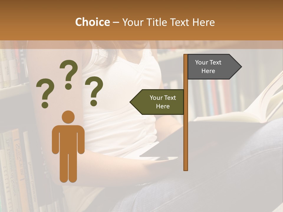 Beautiful Life Library PowerPoint Template