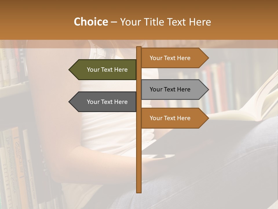 Beautiful Life Library PowerPoint Template