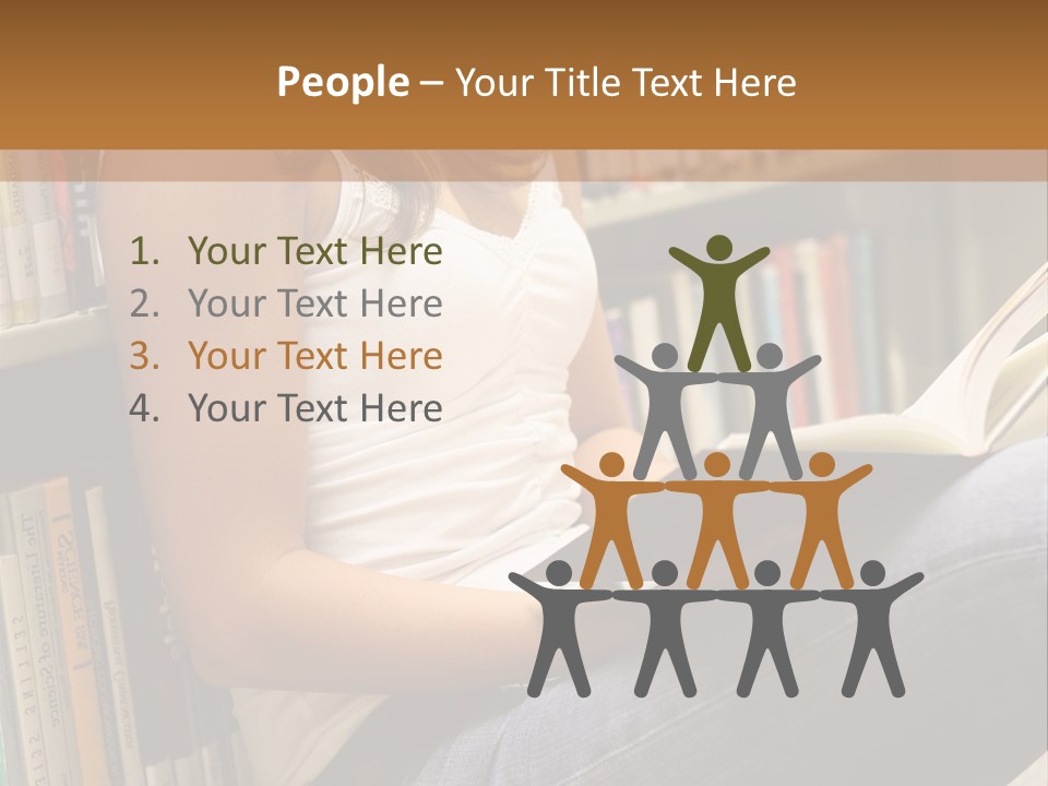 Beautiful Life Library PowerPoint Template