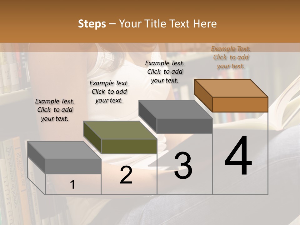 Beautiful Life Library PowerPoint Template