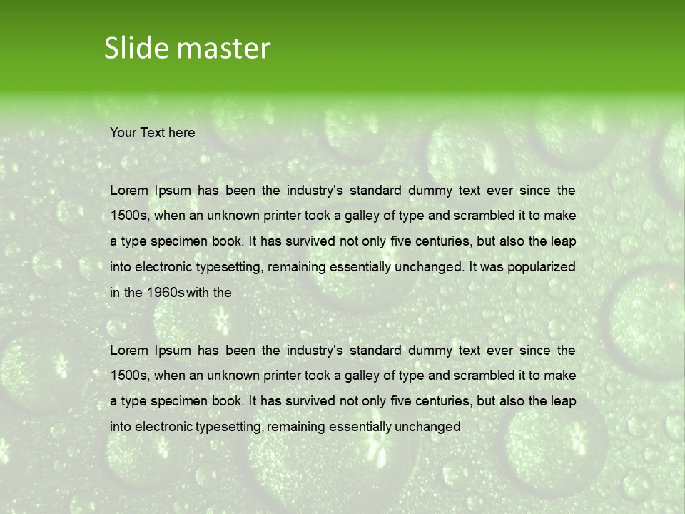 Moisture Colour Skiing PowerPoint Template