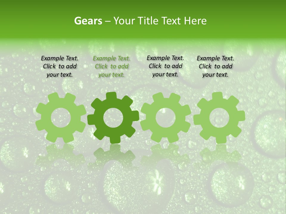 Moisture Colour Skiing PowerPoint Template