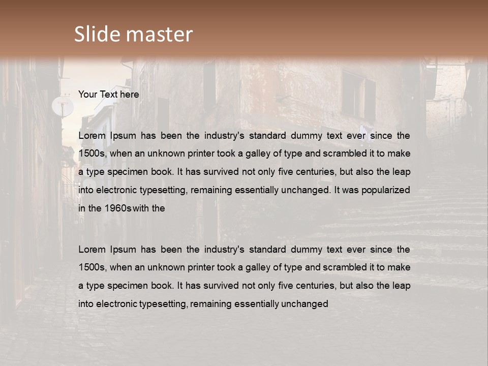 European Stone Beautiful PowerPoint Template