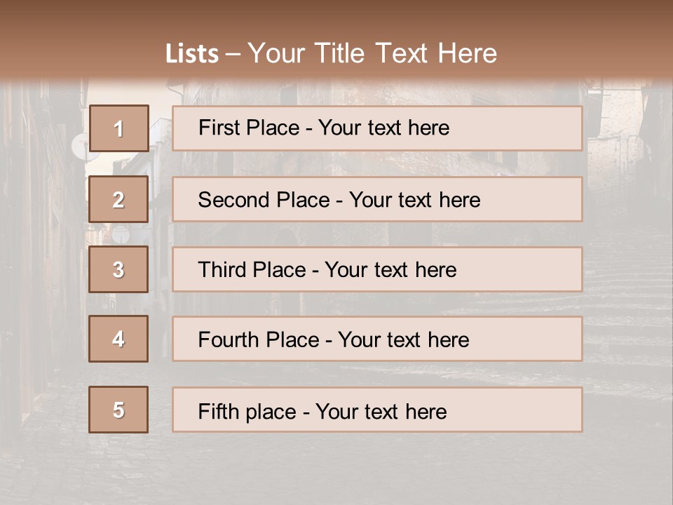 European Stone Beautiful PowerPoint Template