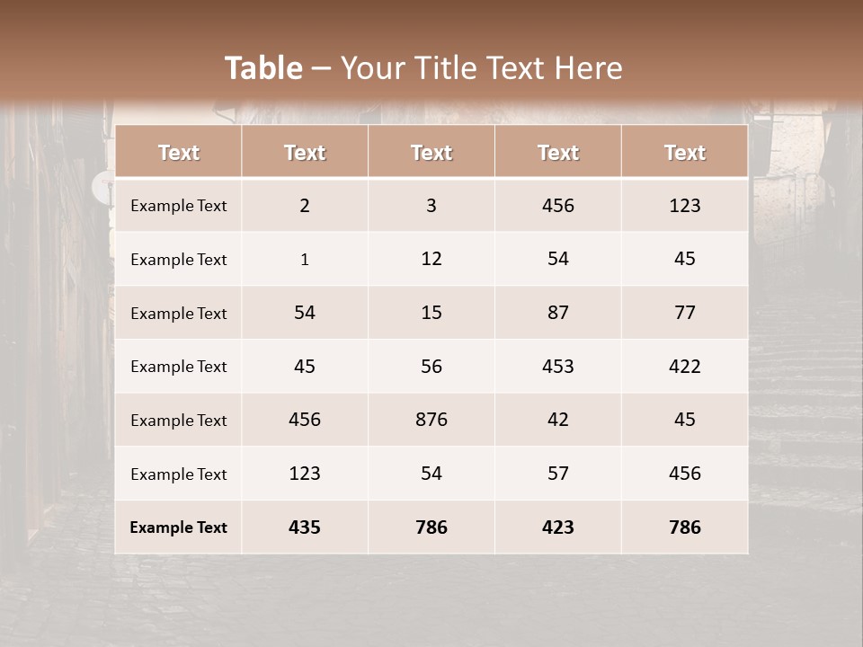 European Stone Beautiful PowerPoint Template