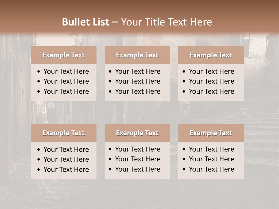 European Stone Beautiful PowerPoint Template