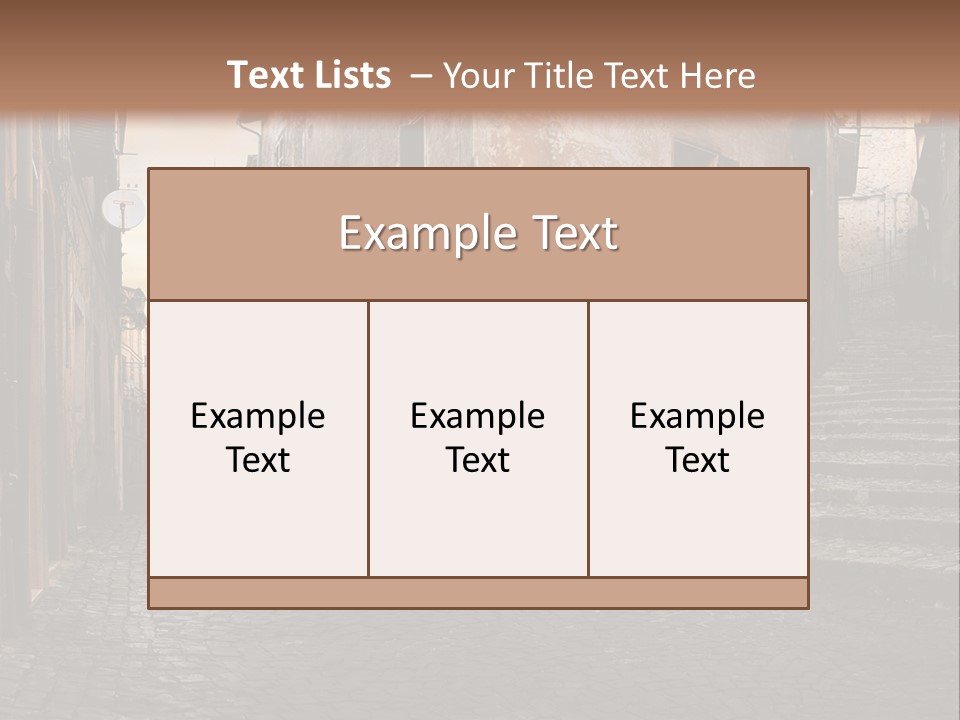 European Stone Beautiful PowerPoint Template