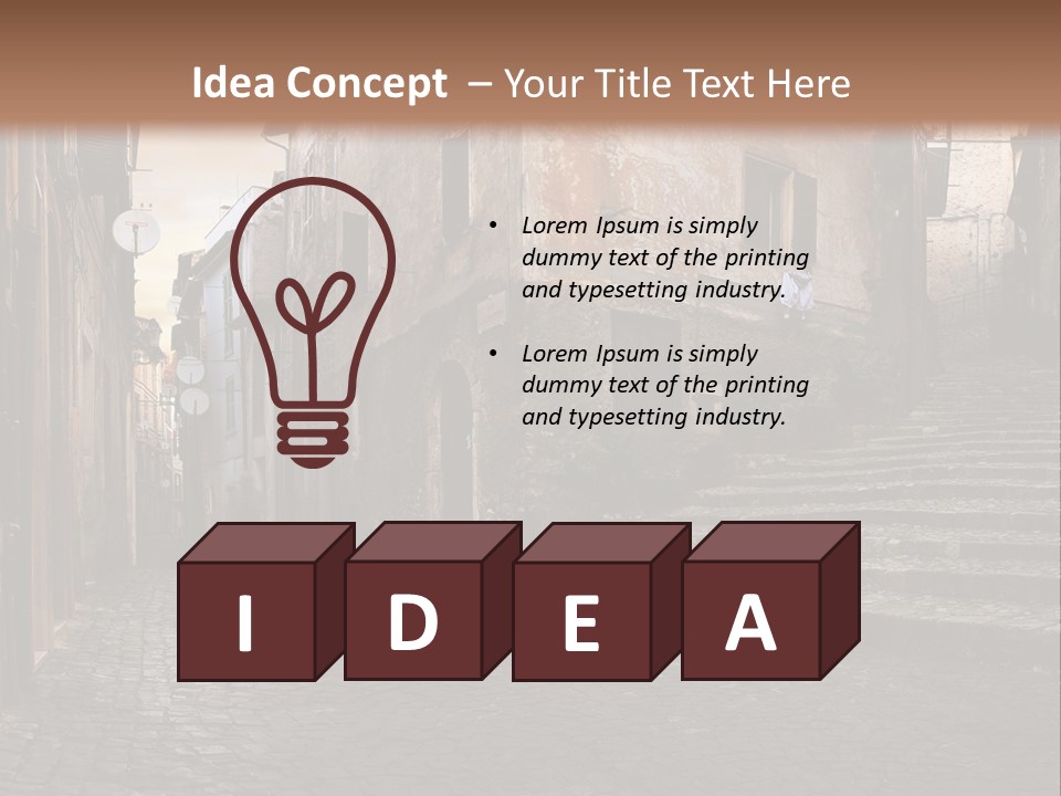 European Stone Beautiful PowerPoint Template