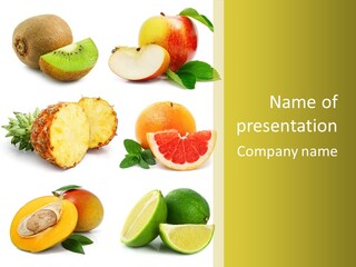 Lime Leaf Ripe PowerPoint Template