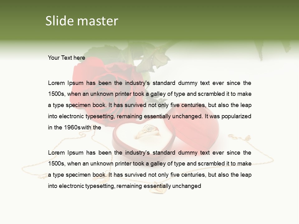 Box Symbol Jewellery PowerPoint Template