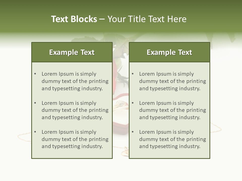 Box Symbol Jewellery PowerPoint Template