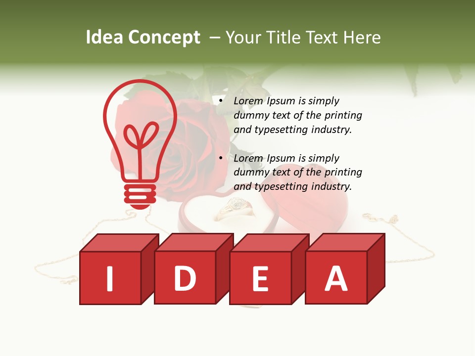 Box Symbol Jewellery PowerPoint Template