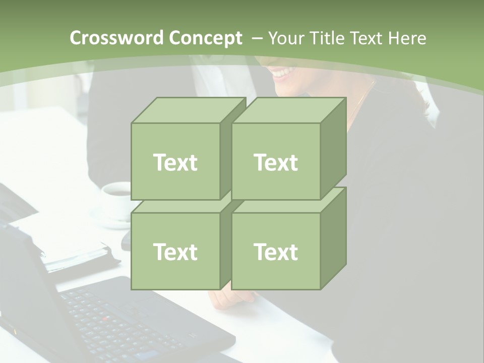 Laptop Contract Contemporary PowerPoint Template