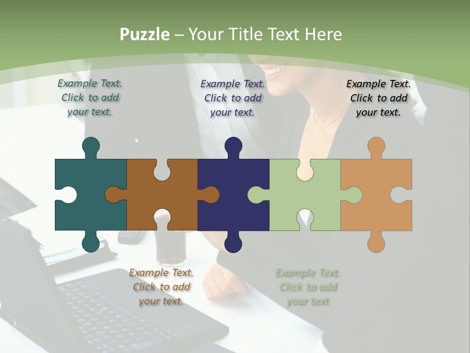 Laptop Contract Contemporary PowerPoint Template