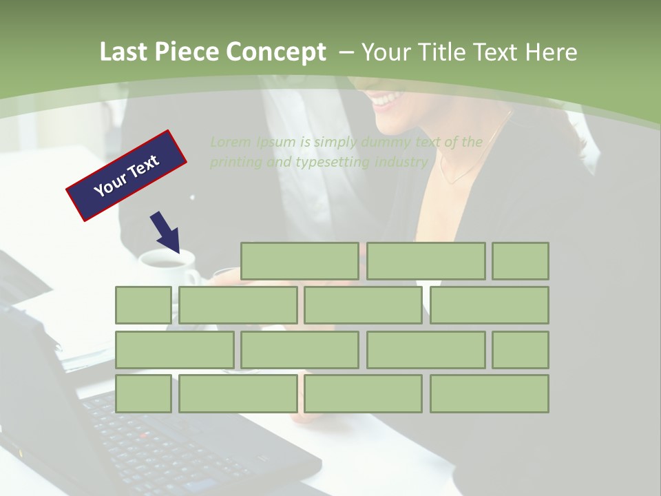 Laptop Contract Contemporary PowerPoint Template