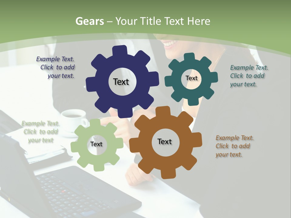 Laptop Contract Contemporary PowerPoint Template