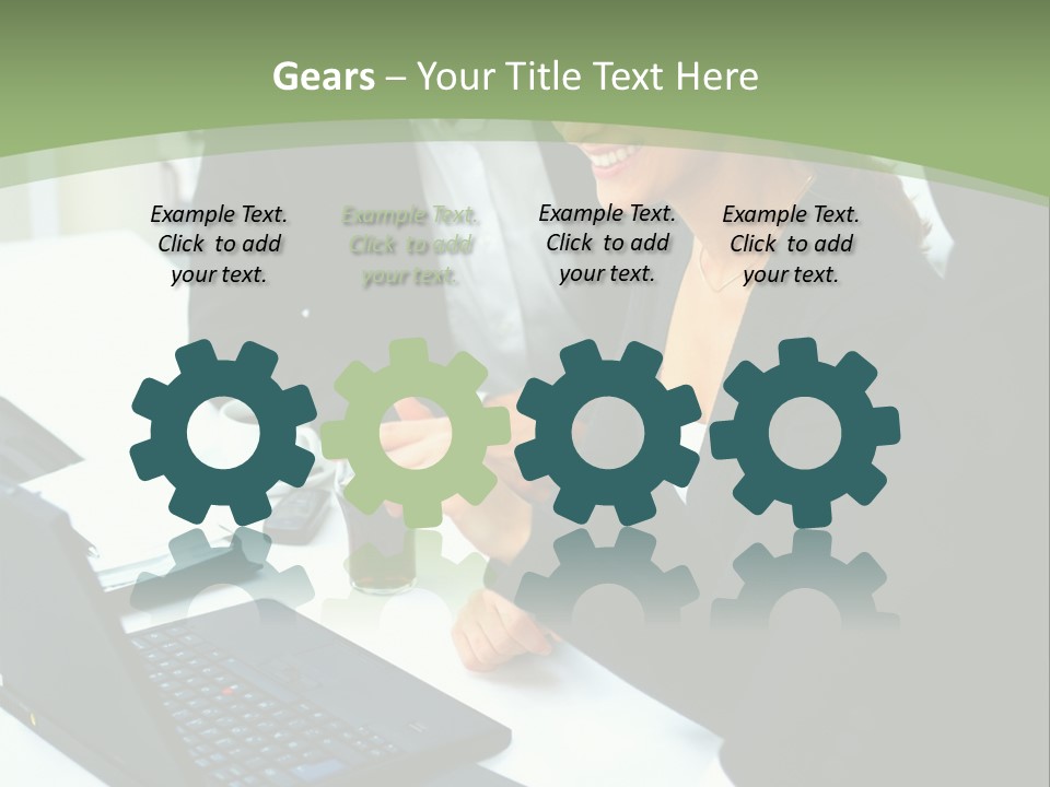 Laptop Contract Contemporary PowerPoint Template