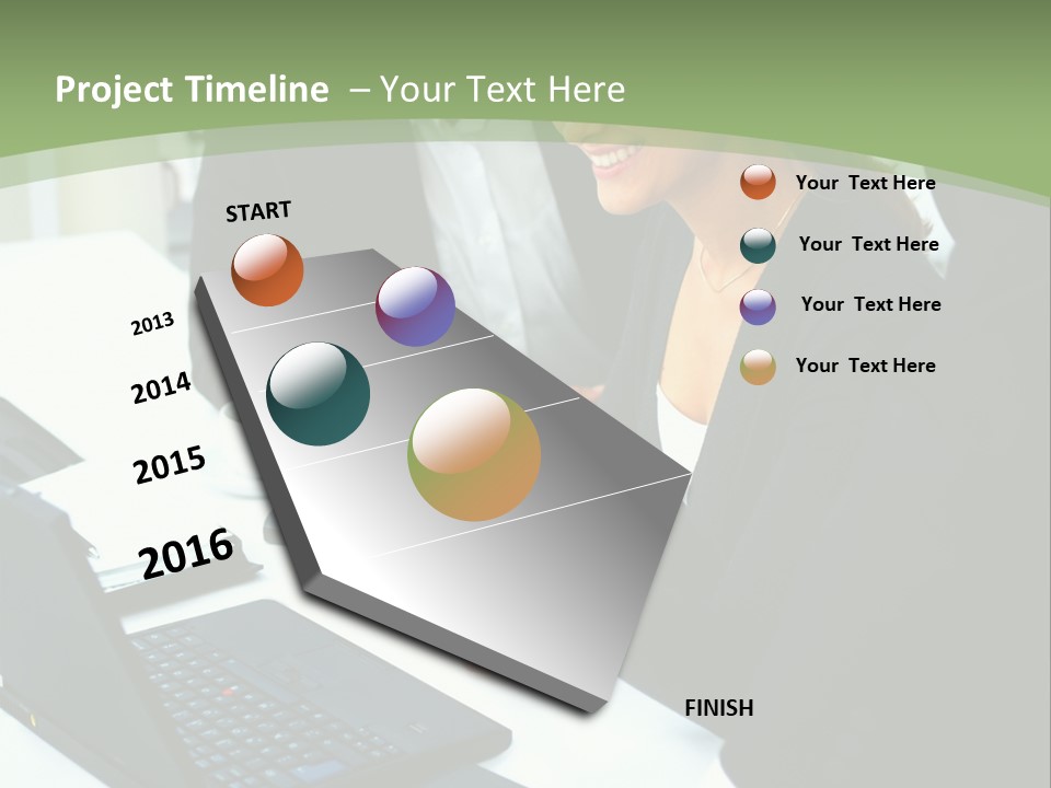 Laptop Contract Contemporary PowerPoint Template