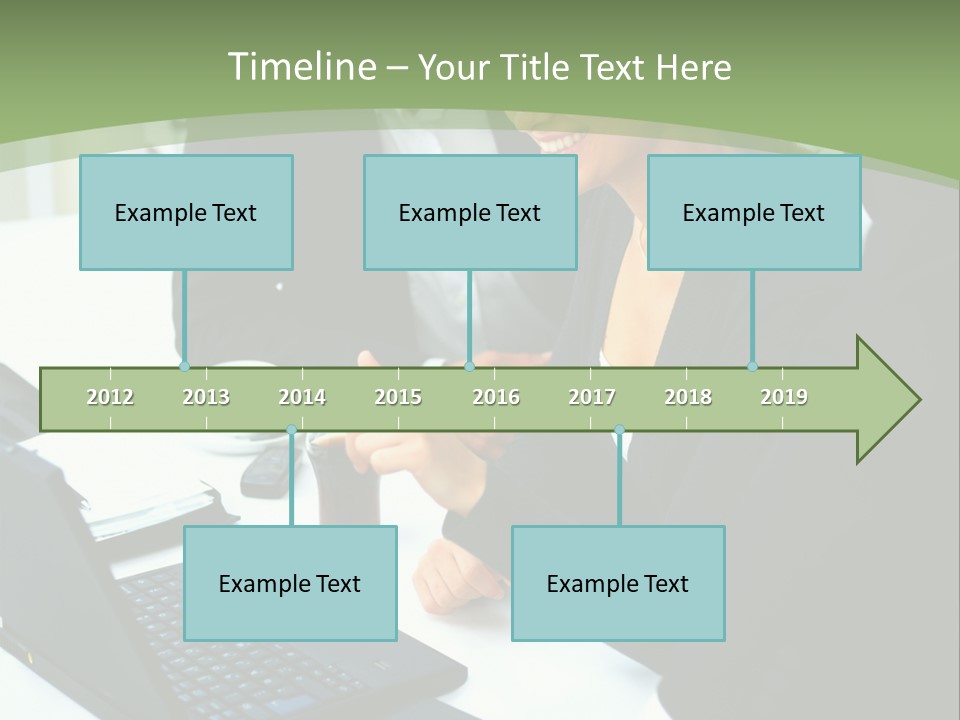 Laptop Contract Contemporary PowerPoint Template