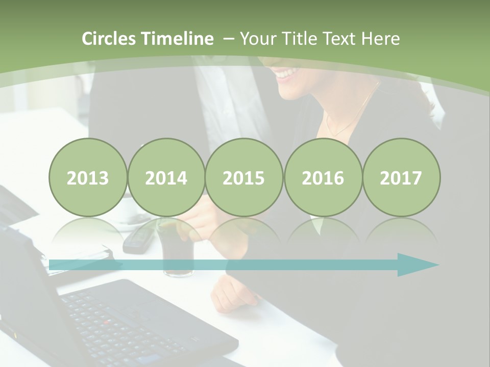 Laptop Contract Contemporary PowerPoint Template