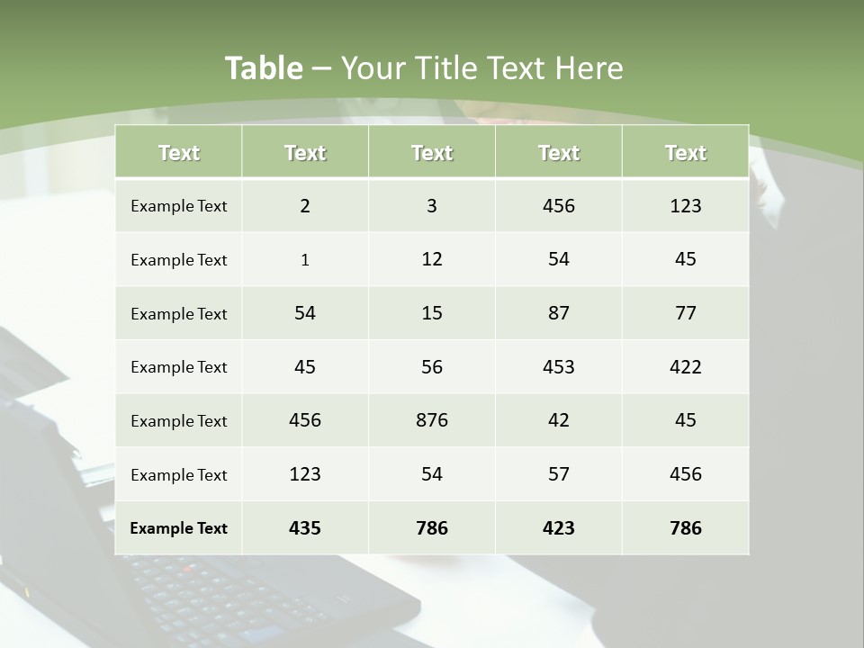 Laptop Contract Contemporary PowerPoint Template