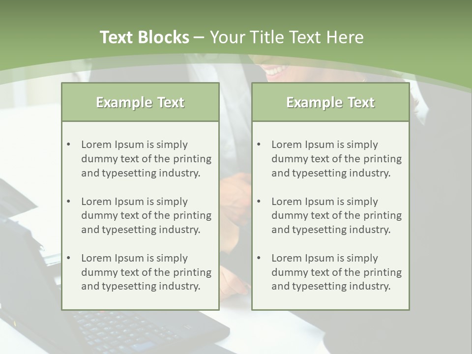 Laptop Contract Contemporary PowerPoint Template