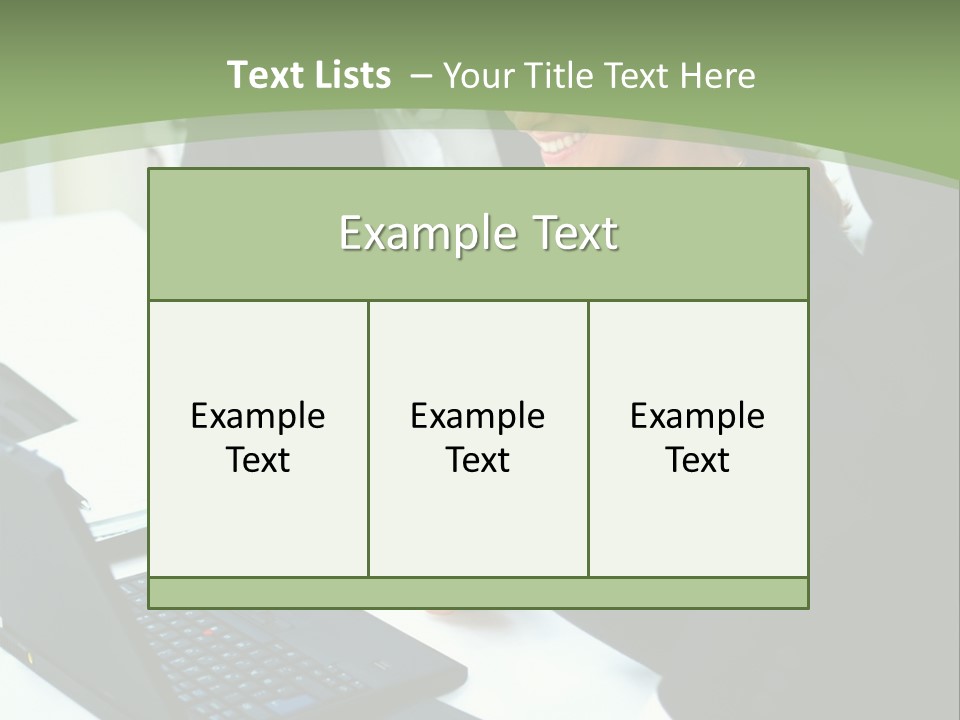 Laptop Contract Contemporary PowerPoint Template