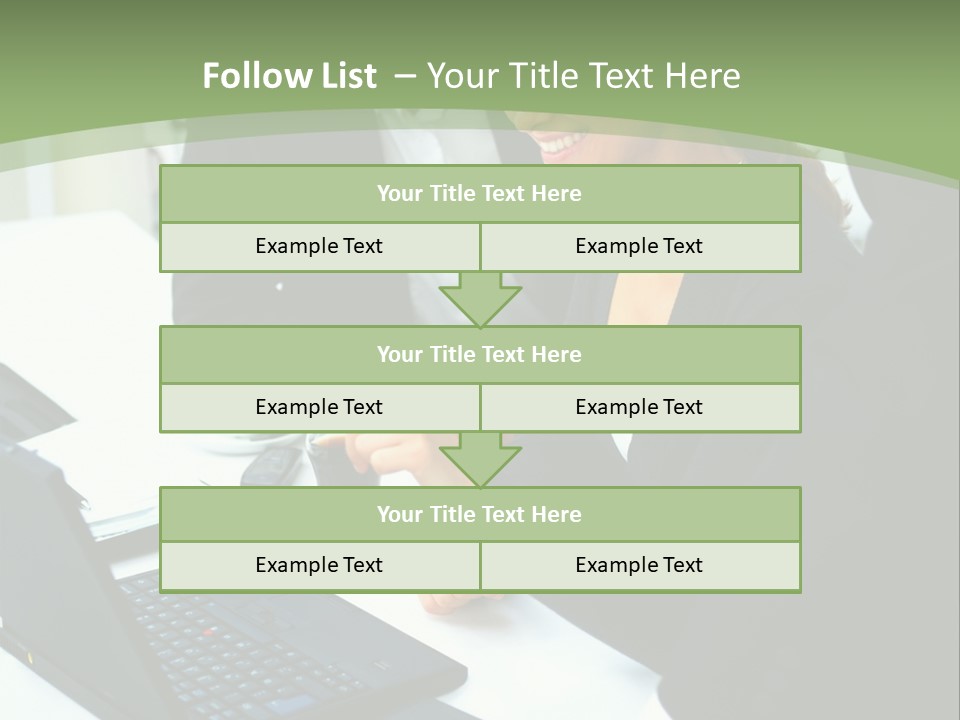Laptop Contract Contemporary PowerPoint Template