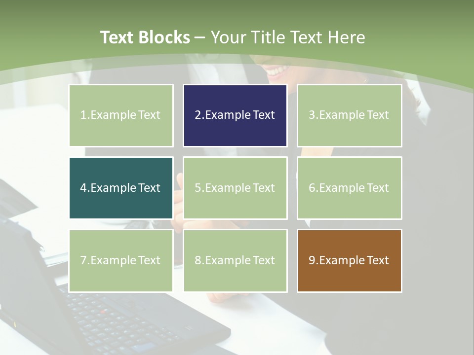 Laptop Contract Contemporary PowerPoint Template