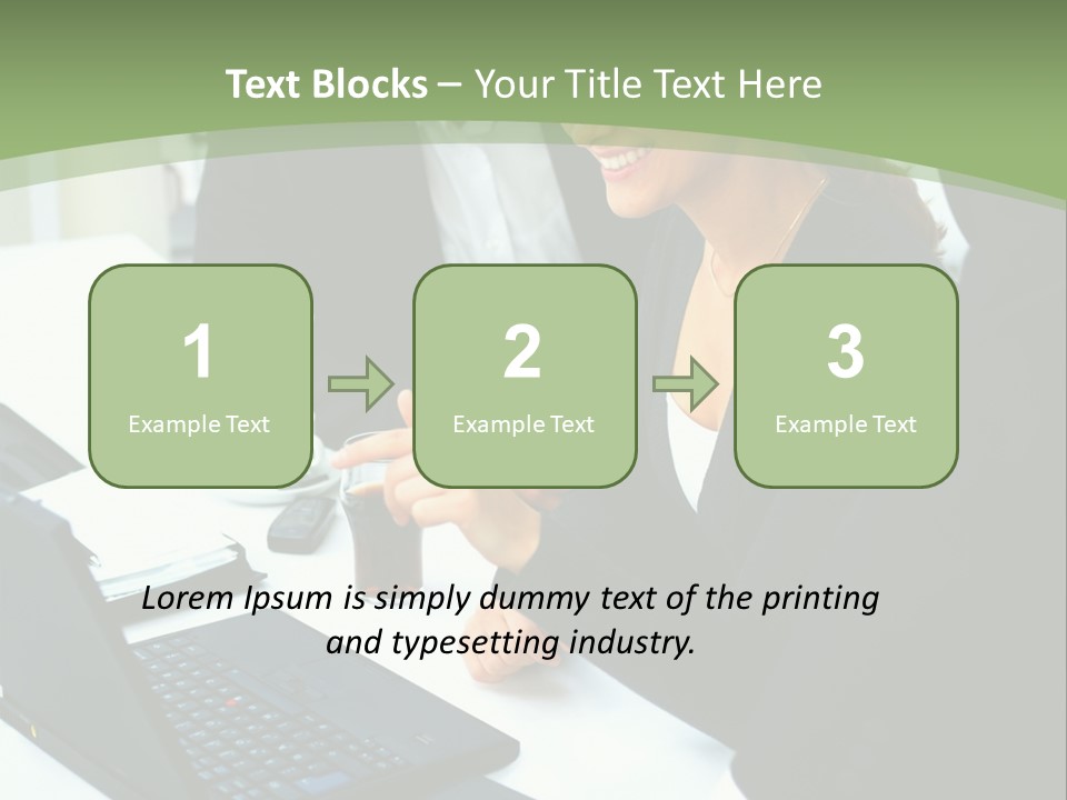 Laptop Contract Contemporary PowerPoint Template