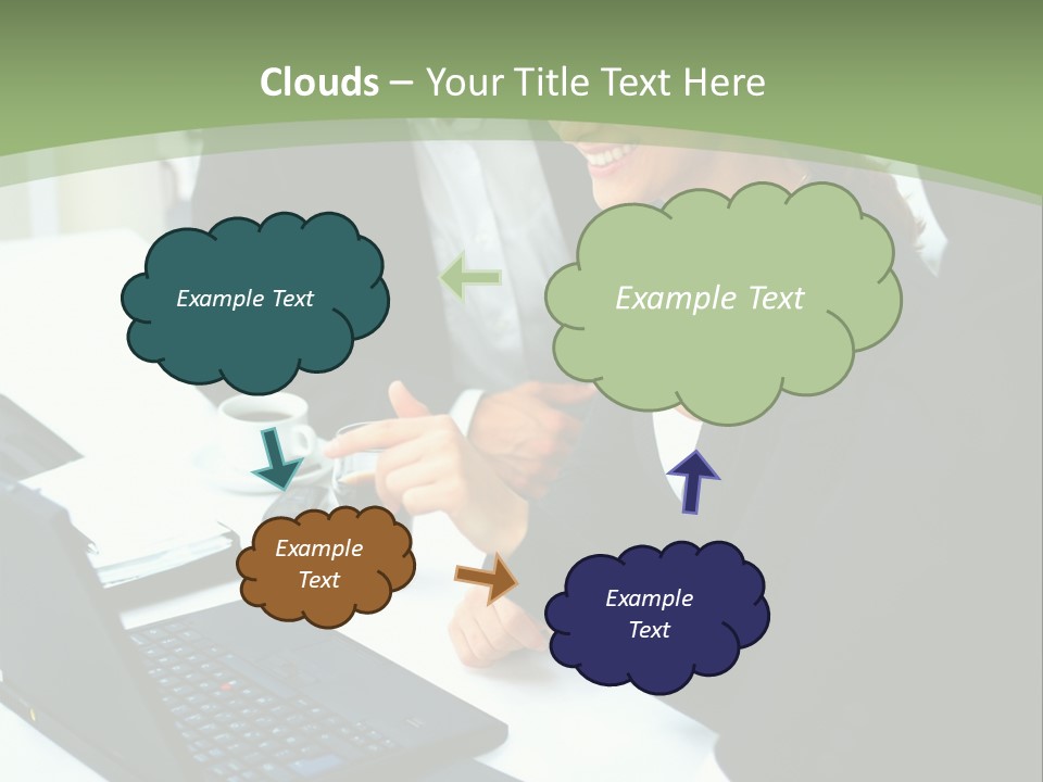 Laptop Contract Contemporary PowerPoint Template