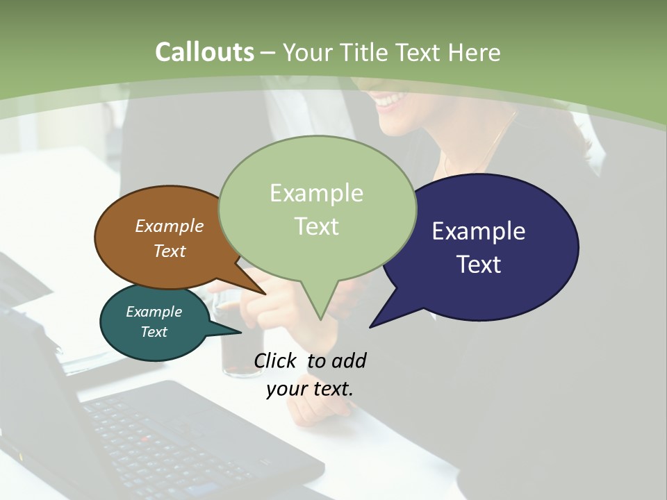 Laptop Contract Contemporary PowerPoint Template