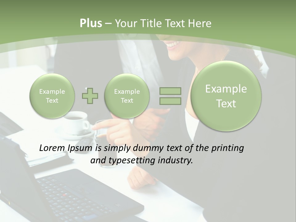 Laptop Contract Contemporary PowerPoint Template