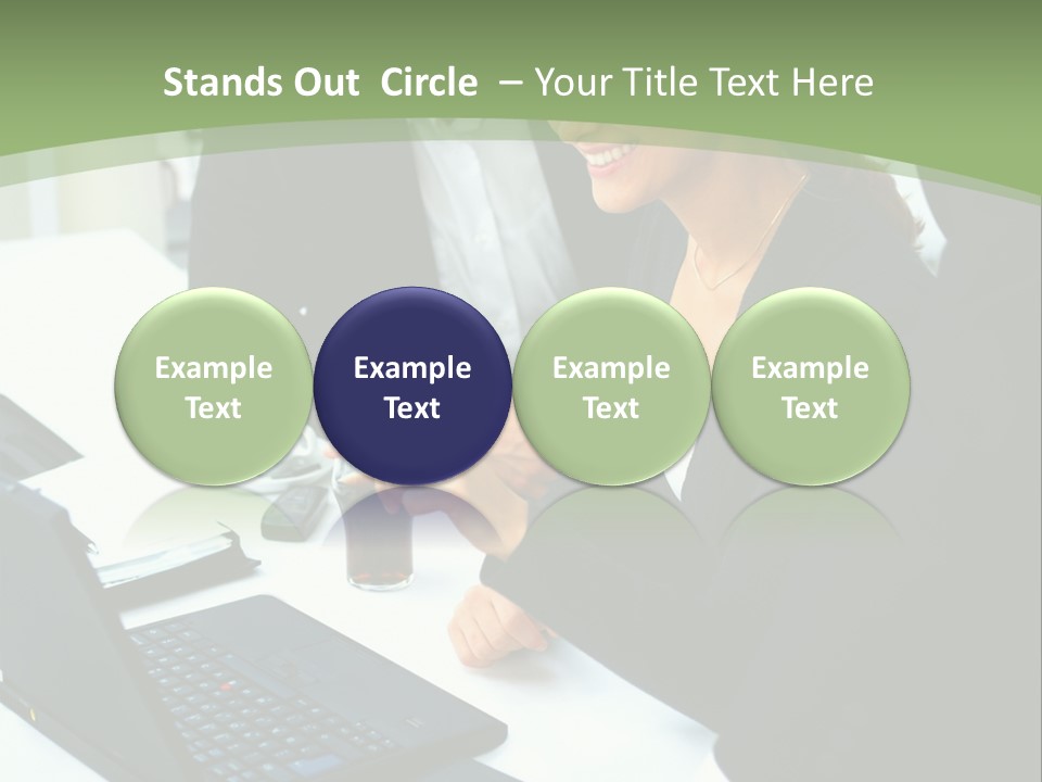 Laptop Contract Contemporary PowerPoint Template