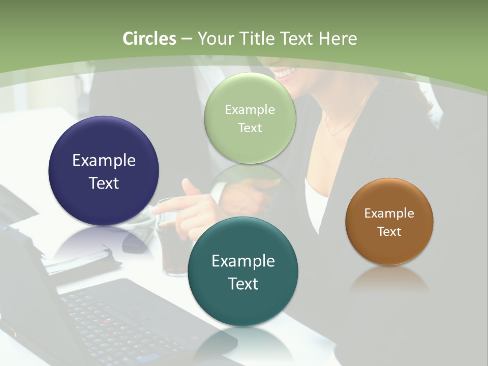 Laptop Contract Contemporary PowerPoint Template