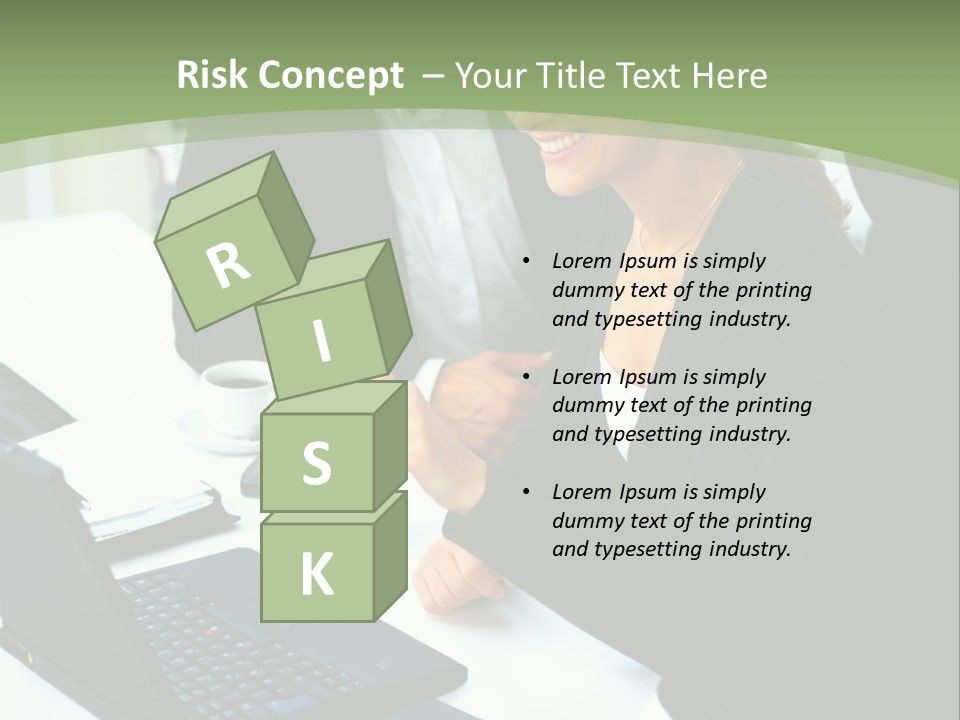 Laptop Contract Contemporary PowerPoint Template