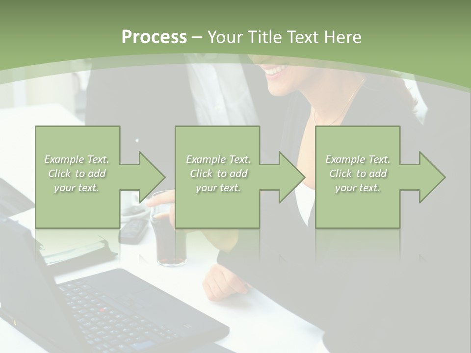Laptop Contract Contemporary PowerPoint Template