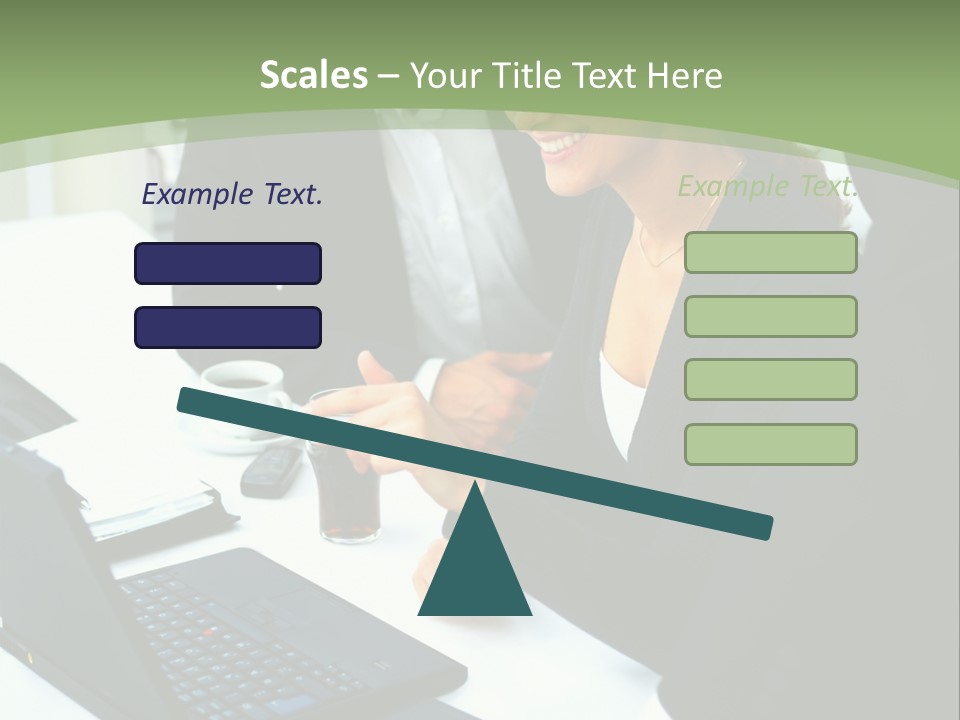Laptop Contract Contemporary PowerPoint Template