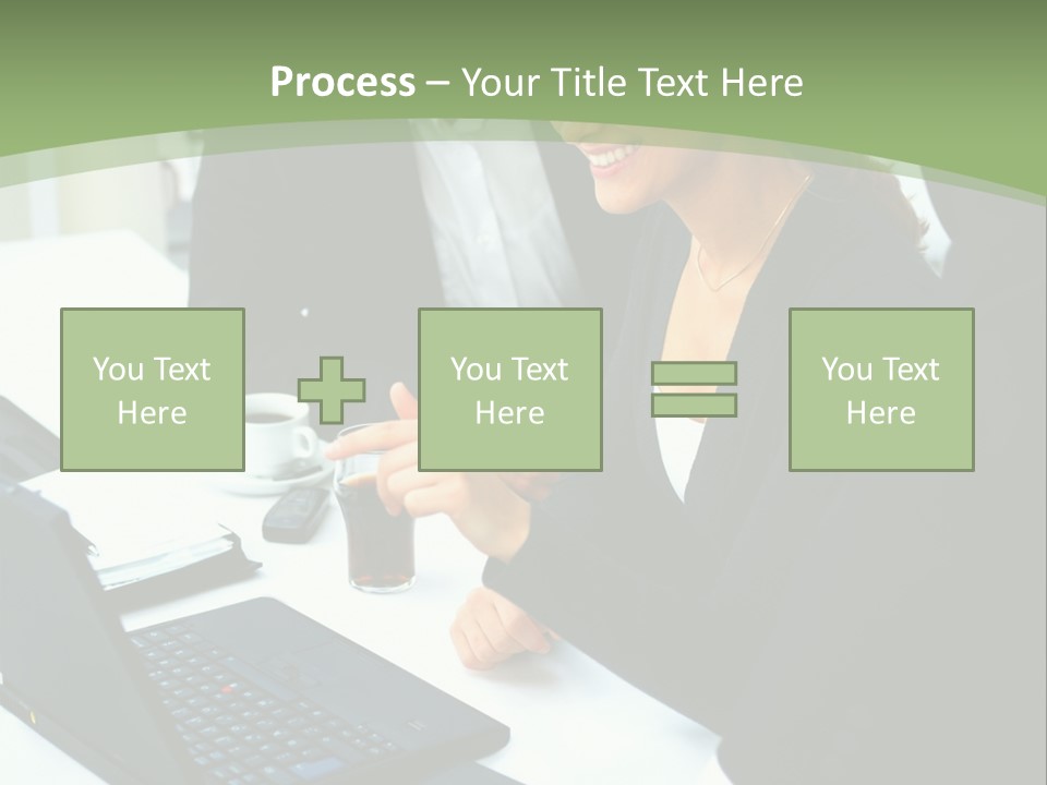 Laptop Contract Contemporary PowerPoint Template