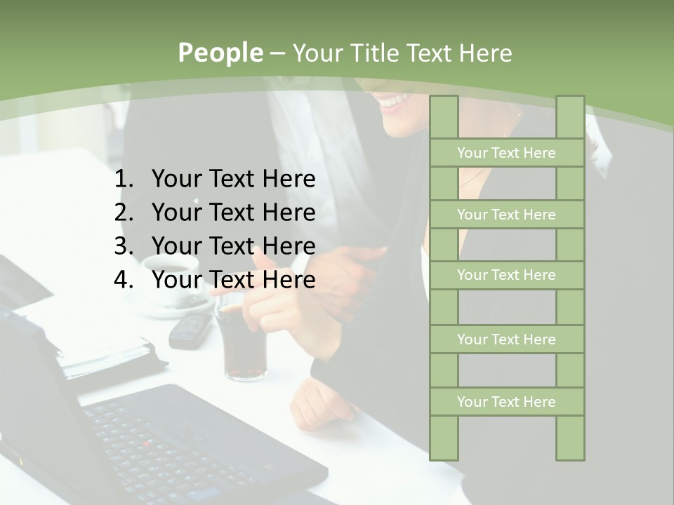 Laptop Contract Contemporary PowerPoint Template