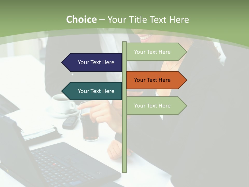 Laptop Contract Contemporary PowerPoint Template