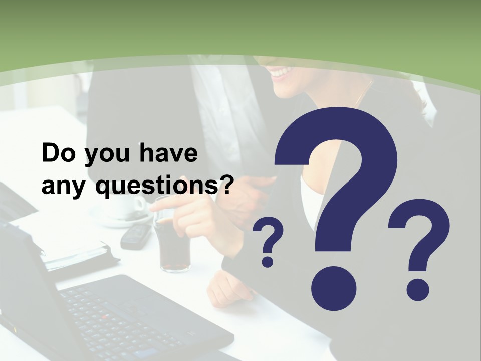 Laptop Contract Contemporary PowerPoint Template