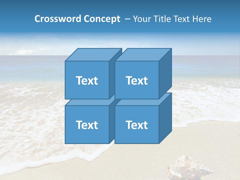 Lagoon Air Beach PowerPoint Template